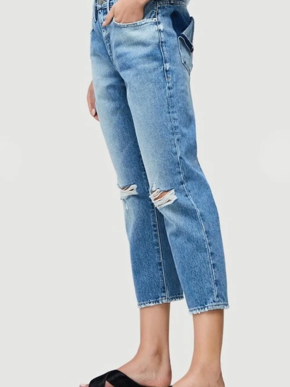 Frame Le Stevie Crop Jean in Deane - Size 23 - Picture 2 of 13